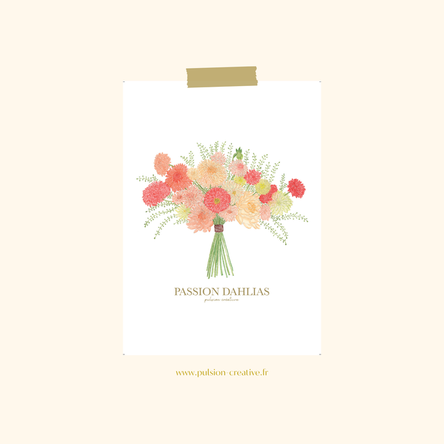 Illustration Passions Dahlias