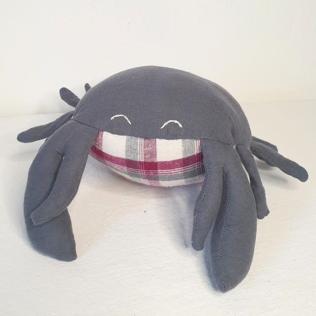 Crabe gris à carreaux - Les Doudous de la Mer