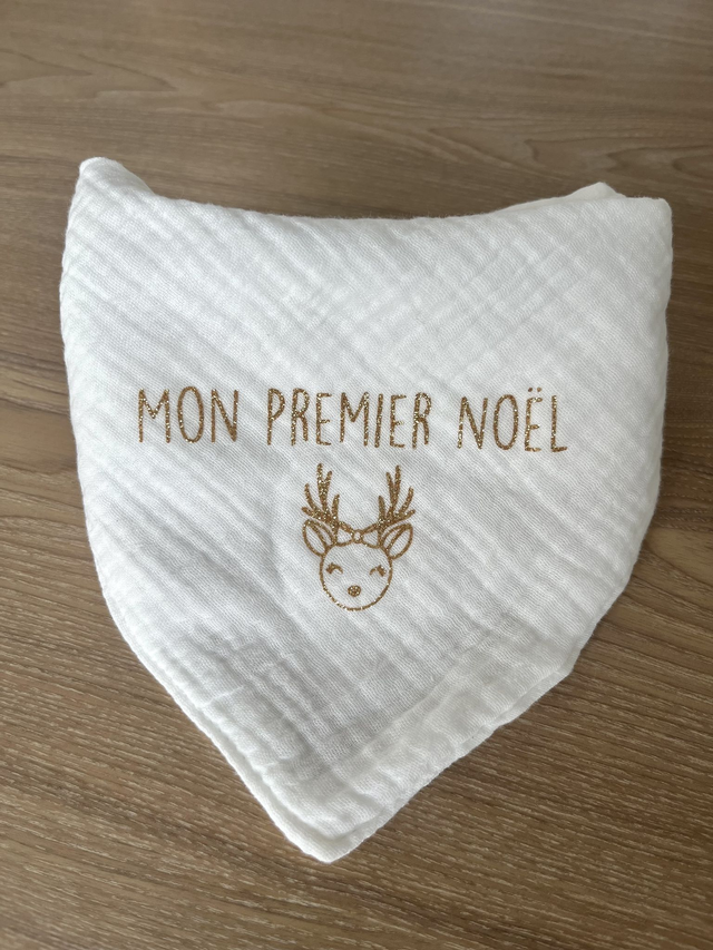 Bavoir - Mon premier Noël (version biche)