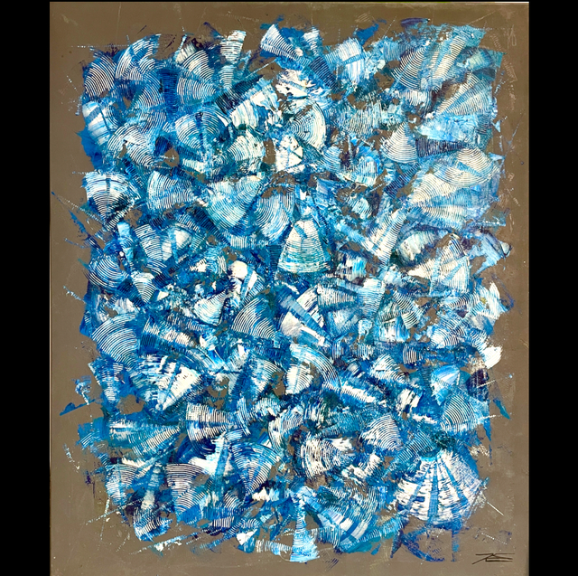 Où est le Bleu ? - Huile 100x120cm - 2009