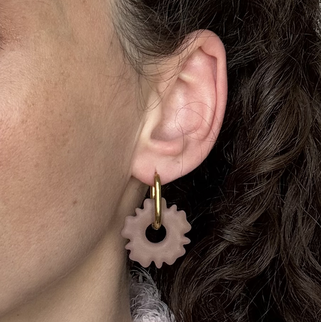 Pampilles grosse fleurs (Fushia)