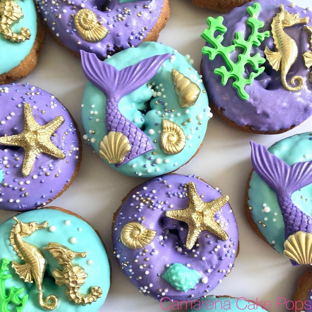 Mermaid Themed Cupcakes 