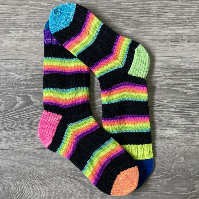 '90s Rave' Socks - Luxury Merino Wool - UK 4-6