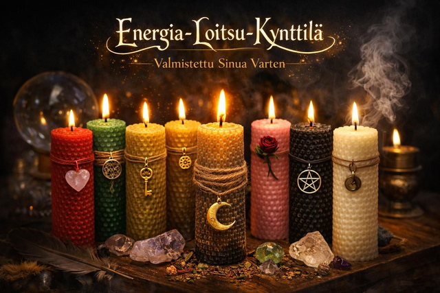 Energia-loitsu-kynttilä – valmistettu sinua varten