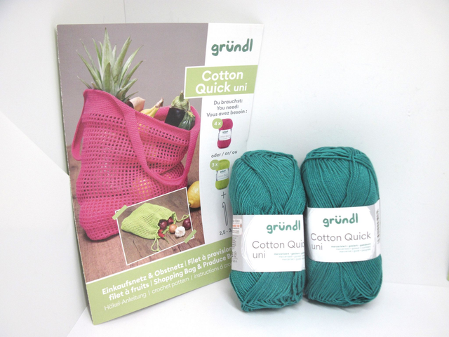 Kit  filet à provisions 100% coton  