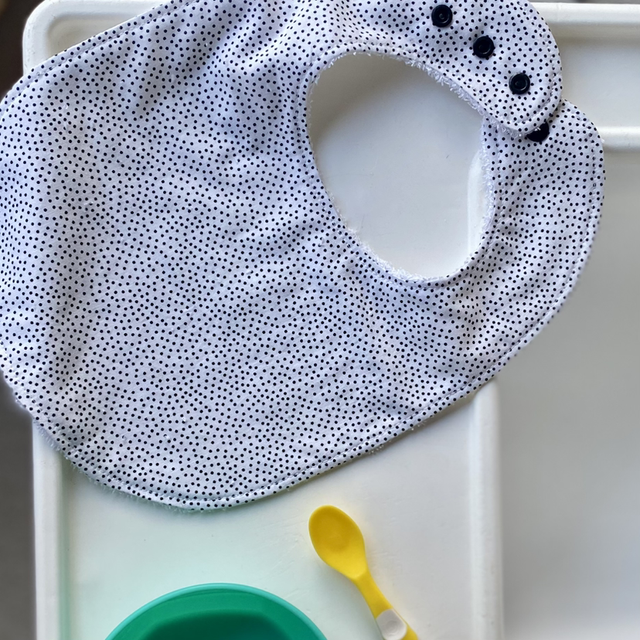 Baby Bib - Black &amp; White