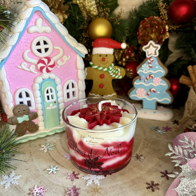 Bougie Fleur de Noël XL