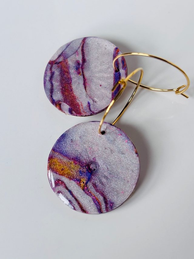 Créoles « Rosace de parme »