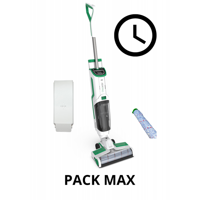 Oooway Aspirateur-Nettoyeur Pack Max Perfect Clean, 2 batteries 2600/4900