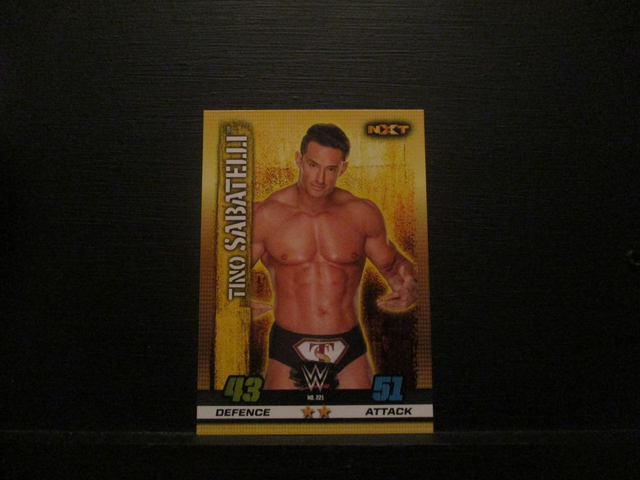 Tino Sabatelli - NXT Slam Attax 10th Edition Original Trading Card #221
