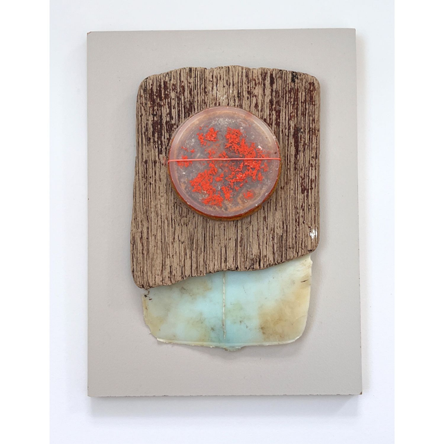 Orange Pop - small 3D wall sculpture