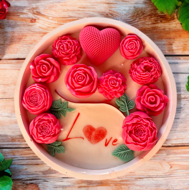 Bougie Love Roses 🌹 parfum fleur de cerisier