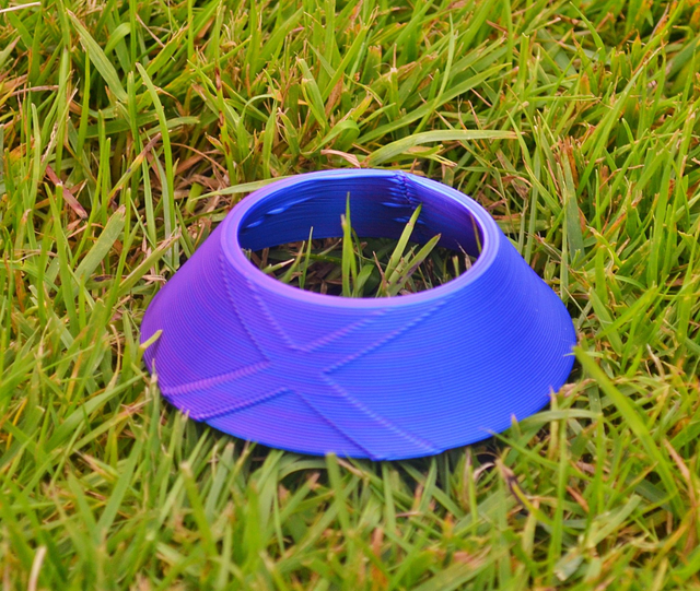 FGAoS FootGolf tee - Blue/Purple saltire design