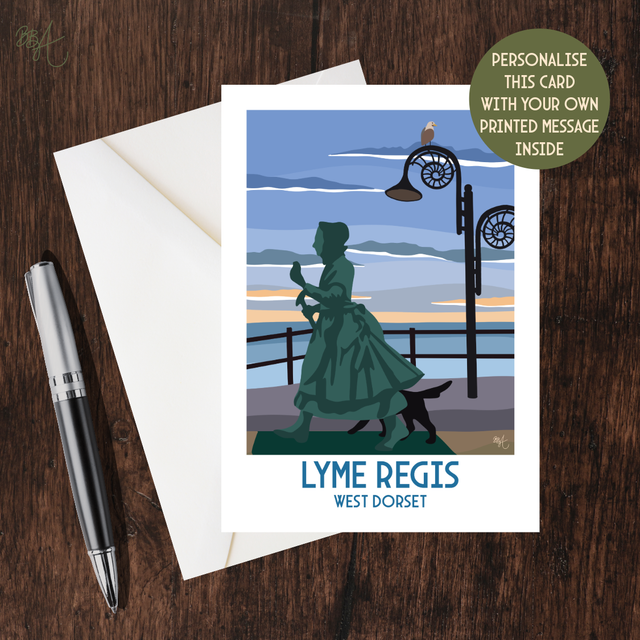 Lyme Regis, Travel Poster Card