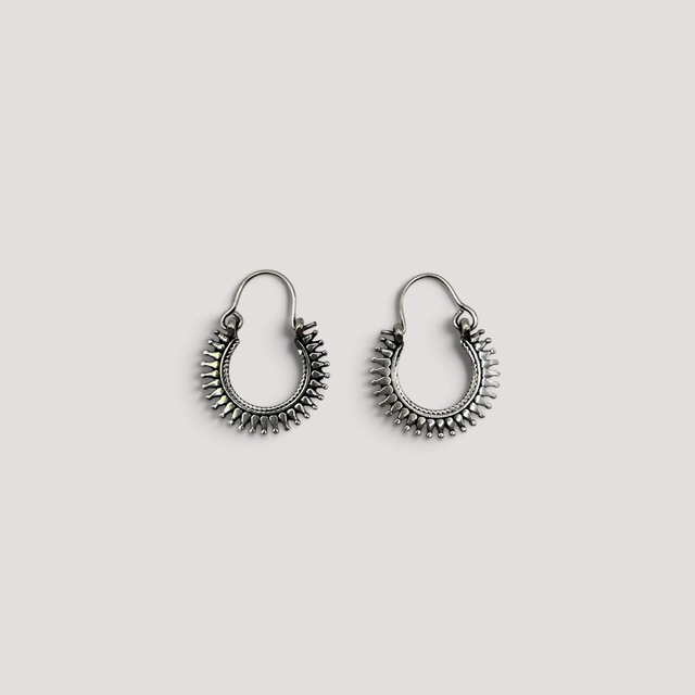 Boucles d’oreilles HELIOS – Laiton plaqué argen