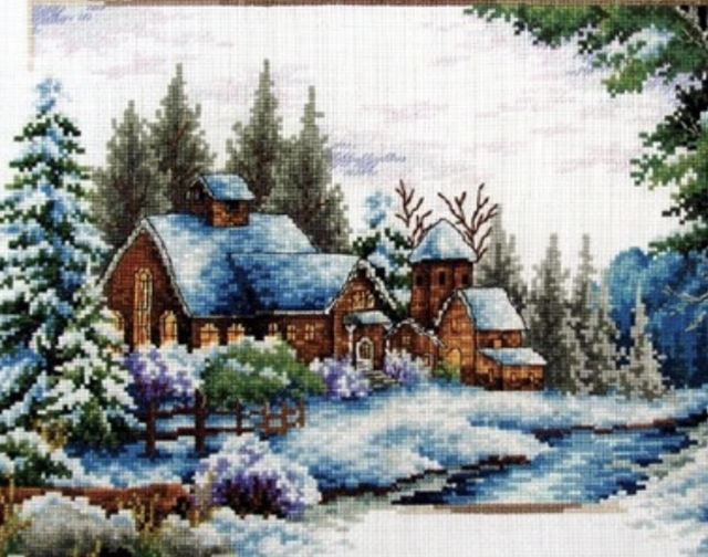 Needleart World Winter Snow No Count Cross Stitch 
