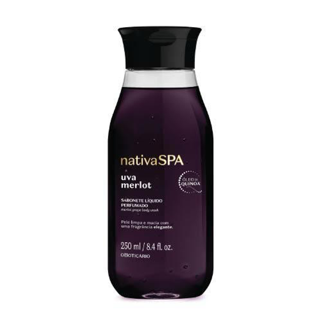Sabonete Líquido Perfumado Nativa Spa Uva Merlot, 250ml