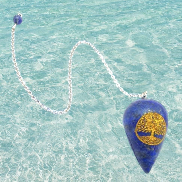 Pendule &quot;Lapis-lazuli&quot; arbre de vie 