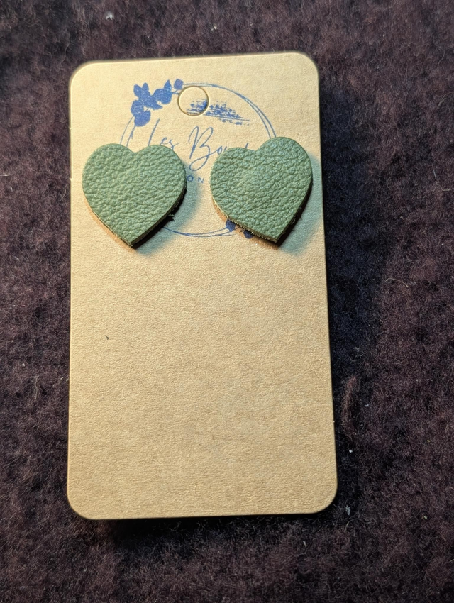 Boucles d'oreilles Lovely kaki lov002