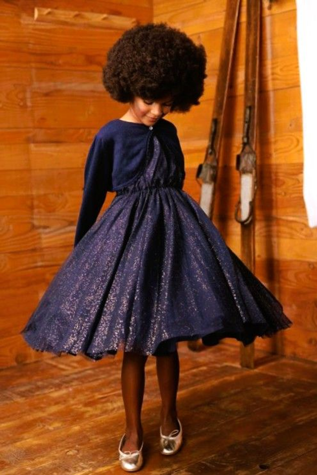 Robe en Tulle Bleu nuit | Scarlett 