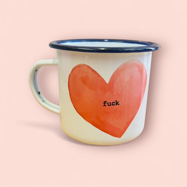Mug émaillé Fuck