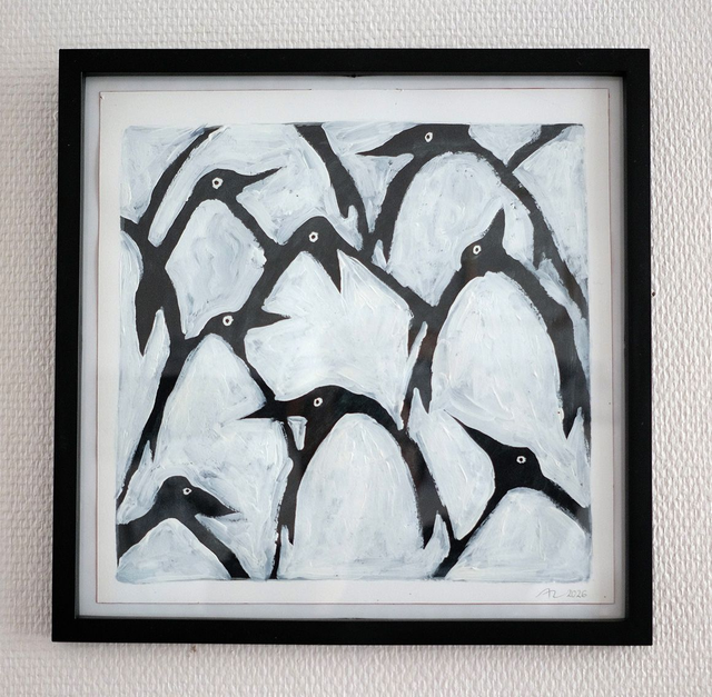 Many Penguins (Original Painting)