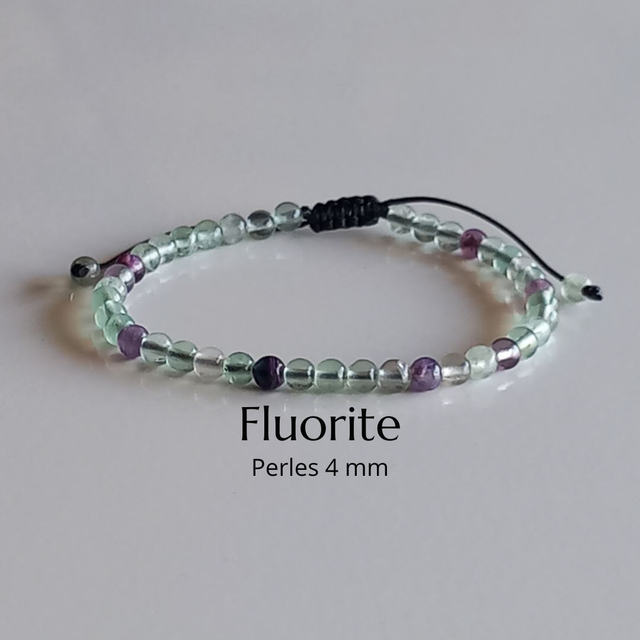 Bracelet ajustable en Fluorite