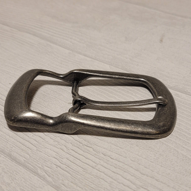 Doppelschnalle Alt Silber 39mm