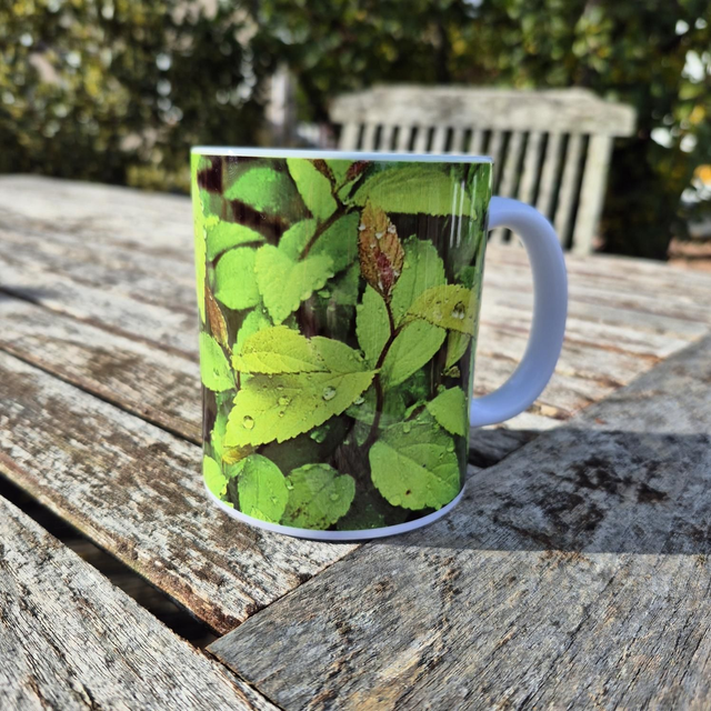 Golden Spirea leaf Mug
