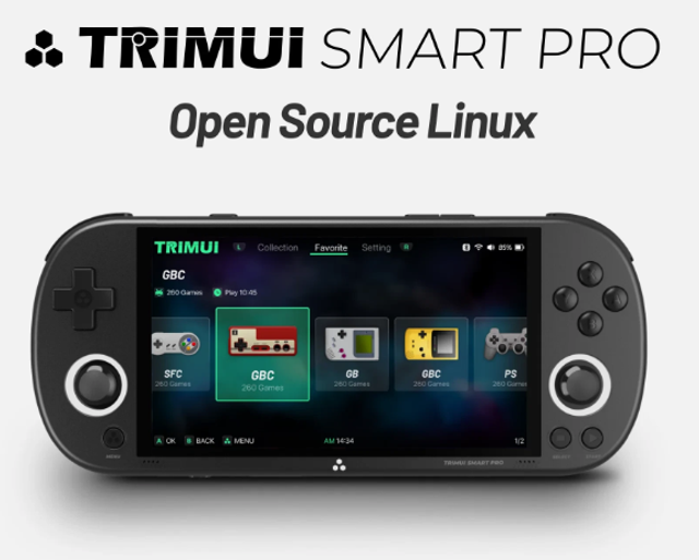 Smart Pro Game Console - Pantalla IPS 4.96", Sistema Linux