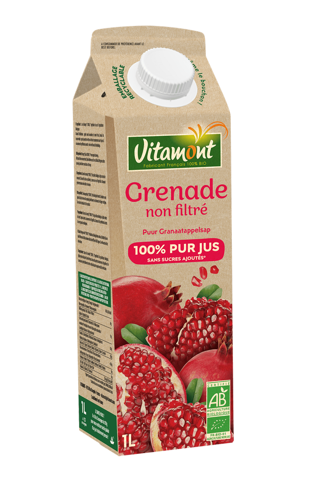 Pur Jus de Grenade Bio 1L Tetra – Vitamont