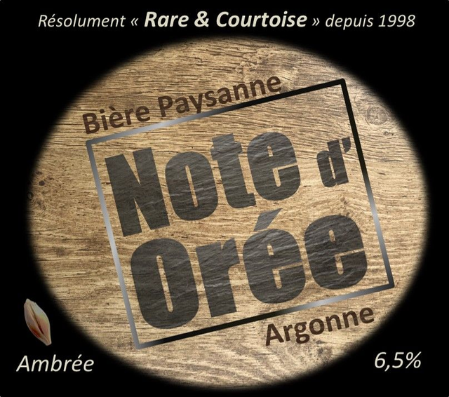 Bière  "Note d'Orée"