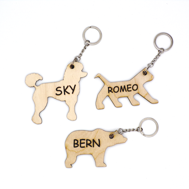 PORTACHIAVI IN LEGNO - CANE