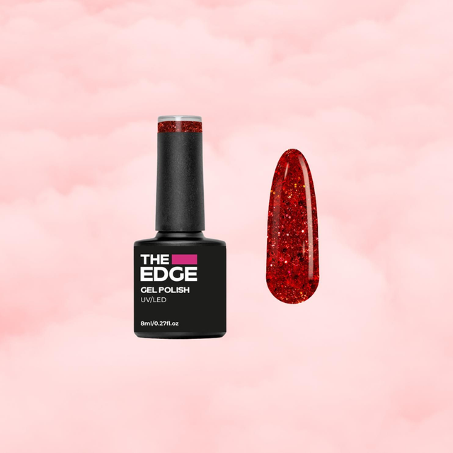 The Edge -The Ruby Glitter Gel Polish 8ml