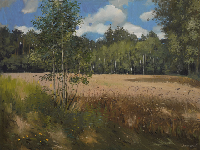 Zawieprzyce 60x80 olej płótno 2023 oprawiony