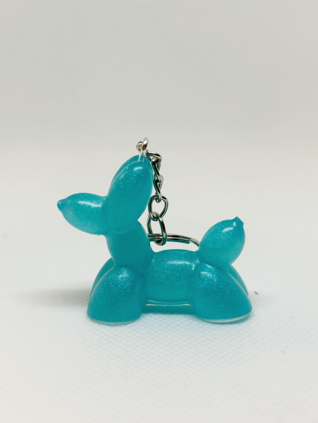 Porte-clé chien ballon