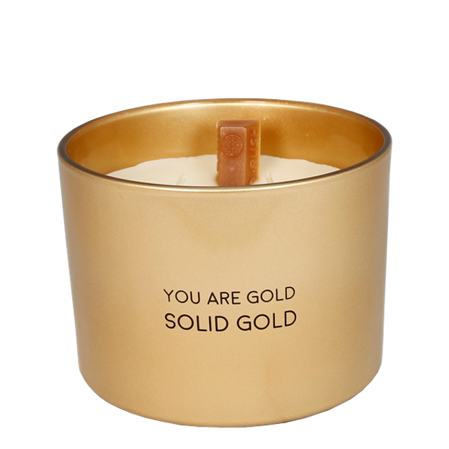 Geurkaars met verassing | You are gold, solid gold
