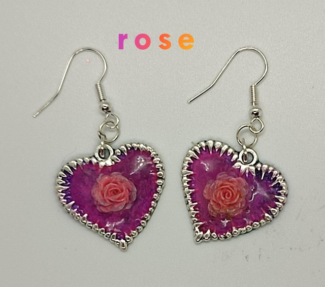 boucles d'oreilles cœur 