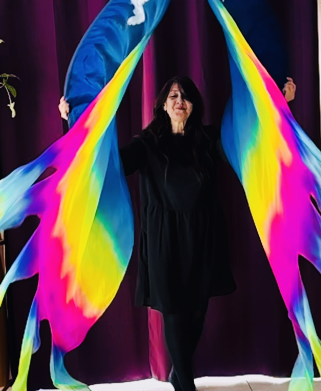 Murailles - Apocalypse 21.19 - 110x135cm Les 2+ tiges découpées au bout Soie légère