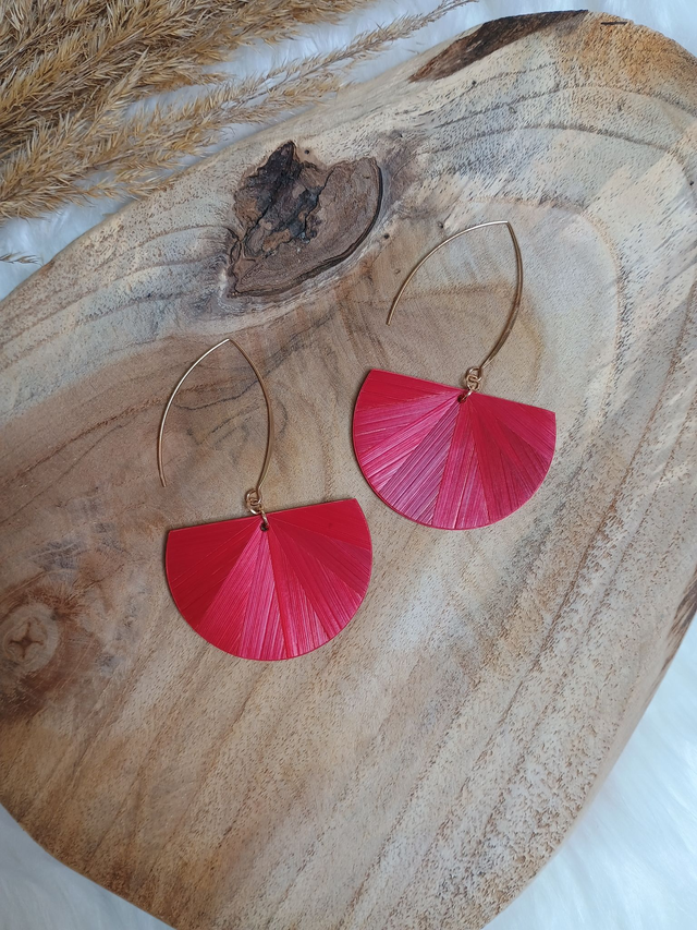 Boucles d'oreilles DEMI-LUNE Éventail