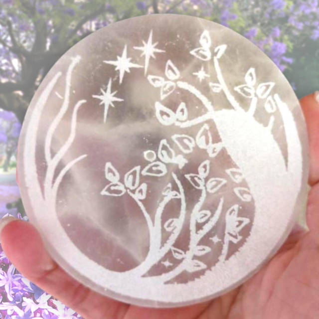 Plaque en Sélénite "Rêve féerique"