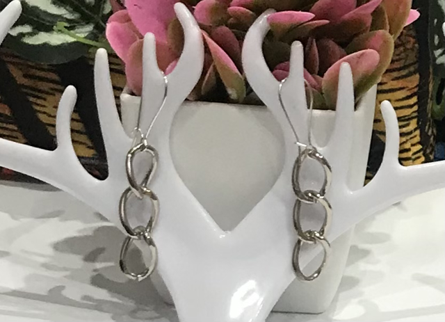 Silver Dangling Earrings- SDE20