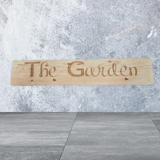 Rustic Garden sign