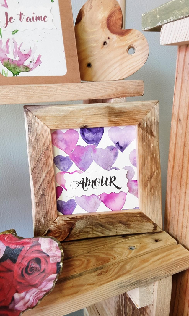 Mini cadre plein d'amour 