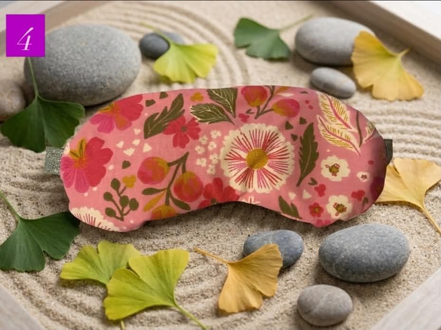 Masques yeux graines de lin et lavande 