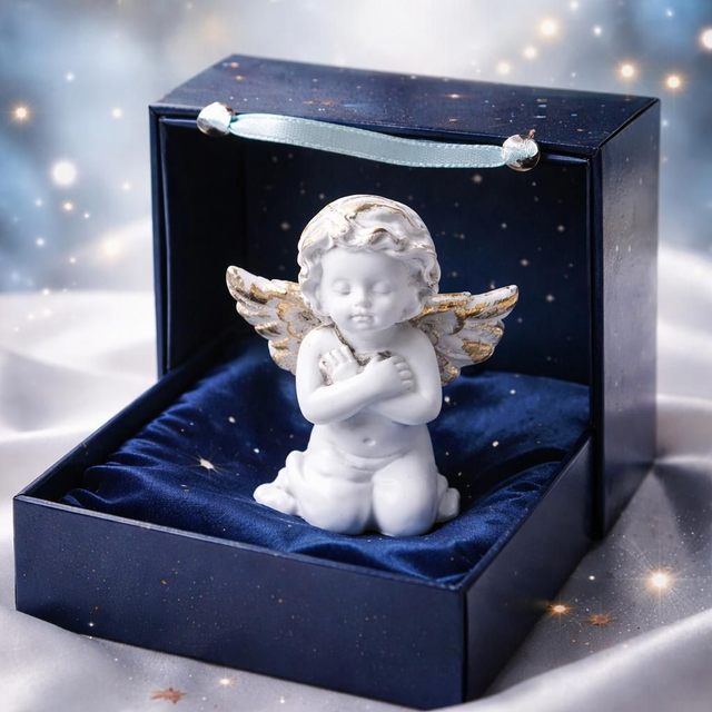 Statuette "Ange promesse du coeur"