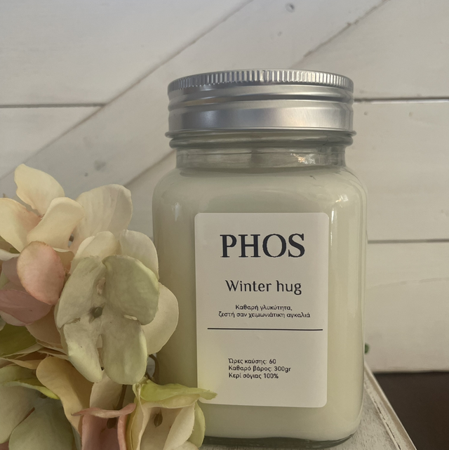 Winter hug κερί σόγιας 