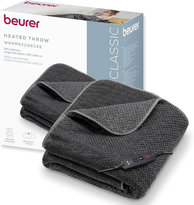 Beurer Couverture chauffante Gris foncé HD 65