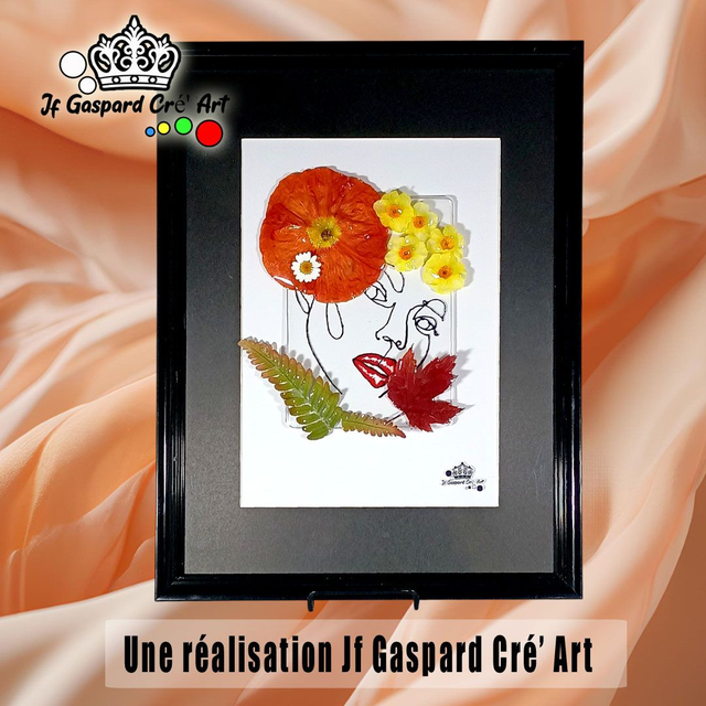 Tableau Herbier Époxy 🌺 &quot;Éternité Florale&quot;