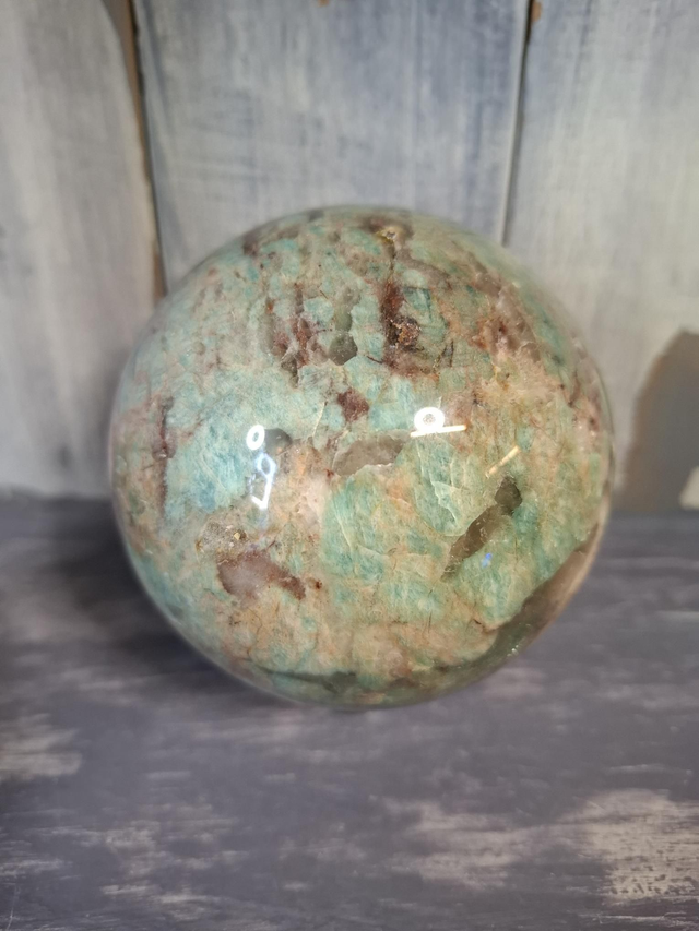 Amazonite/Smoky Quartz Sphere 